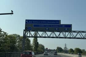 M1 near Luton. Picture: Olivia Preston