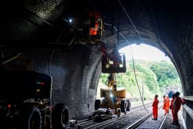 Engineers work between Welwyn and Hitchin. Picture: Network Rail