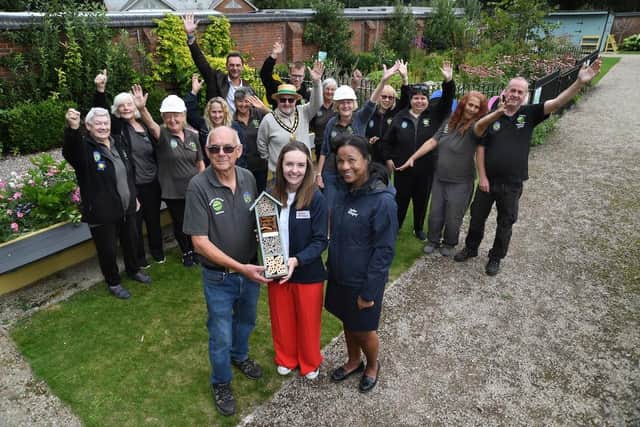 Mark Bolan, Chair of The Friends of Houghton Hall Park, Cathy Appiah TW Sales Executive, Rebecca Vardon TW Marketing Executive. Picture: Central Bedfordshire Council