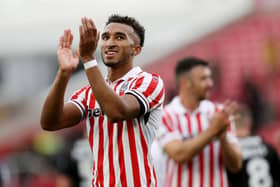 Stoke City forward Jacob Brown applauds the Potters fans after their opening day win over Rotherham United on Saturday - pic: Charlotte Tattersall/Getty Images