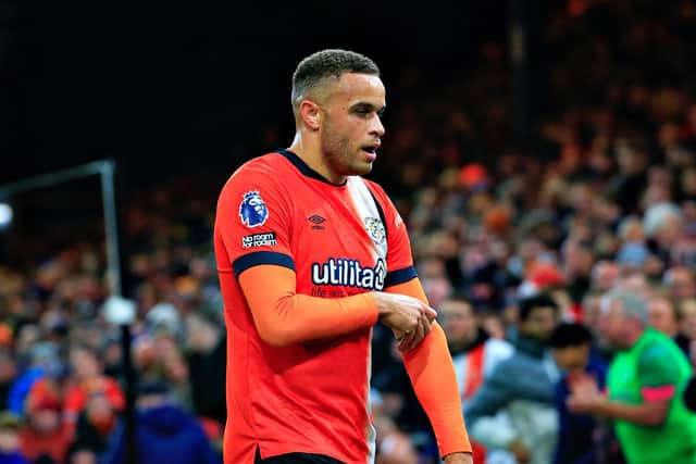Carlton Morris has been on the bench for Luton's last four games - pic: Liam Smith