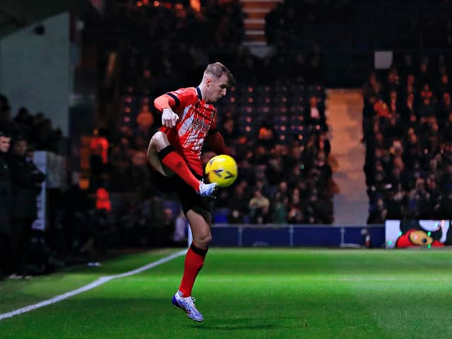 James Bree controls the ball against Wigan on Saturday