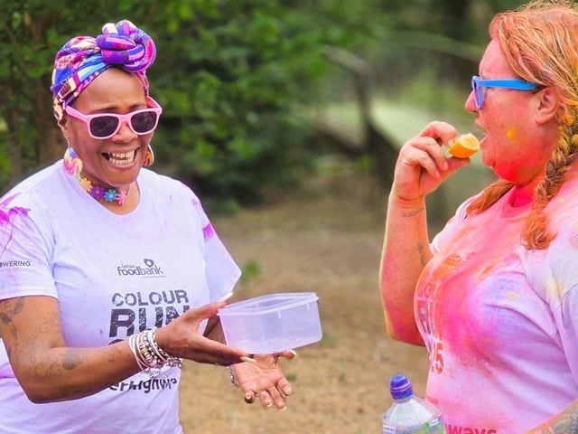 Kindness in action act the Colour Run