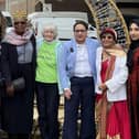 From L to R: Noelette Hanley (Luton Irish Forum), Margaret Matthew (Windrush Generation), Marilyn Gearing (Samaritans), Cllr Javeria Hussain (Luton Rising), Nazia Khanum OBE, DL (UNA Luton), and Hasina Rahman (Pink Diamond Martial Arts) acknowledged as the Queens of Luton for their services to the community.
