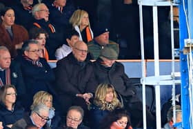 Hatters boss John Still with former Luton manager David Pleat at the weekend