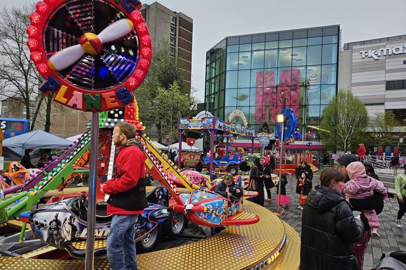 Activities at the Colours of Eid Festival included a plane funfair ride