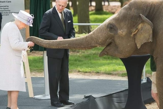 The Queen at Whipsnade Zoo in 2017