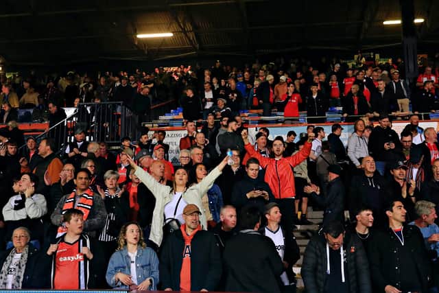 Luton Town fans created a wonderful atmosphere at Kenilworth Road last night