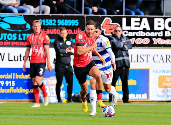 Harry Cornick moves forward against QPR on Saturday