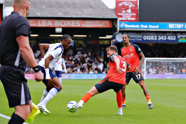Kal Naismith looks to make a challenge against Tottenham Hotspur - pic: Liam Smith