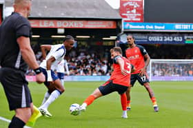Kal Naismith looks to make a challenge against Tottenham Hotspur - pic: Liam Smith
