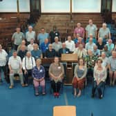 The newly-formed Vauxhall Luton Male Voice Choir which will hold its first concert at Limbury Baptist Church in July
