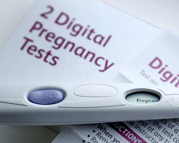 Positive pregnancy test. Picture: Gareth Fuller/PA Images