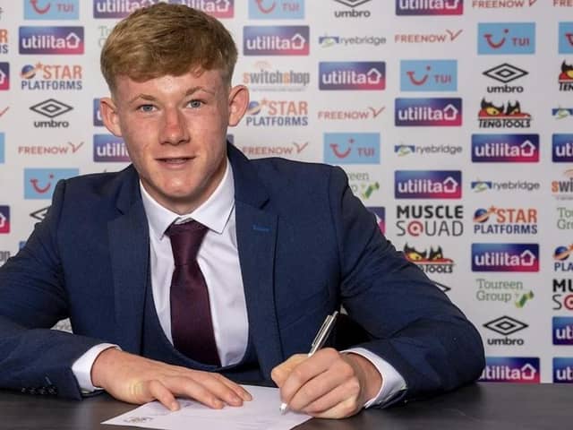 Sam Anderson signs for the Hatters in the summer - pic: Luton Town FC