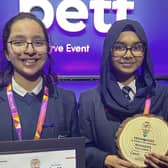 Denbigh High School pupils won the 'Quality of Education' category at Bett UK, 2024.