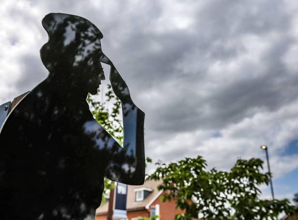The sculpture commemorates the bravery and sacrifices of women in war