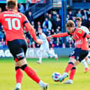 Luke Freeman fires a shot off against Blackpool recently