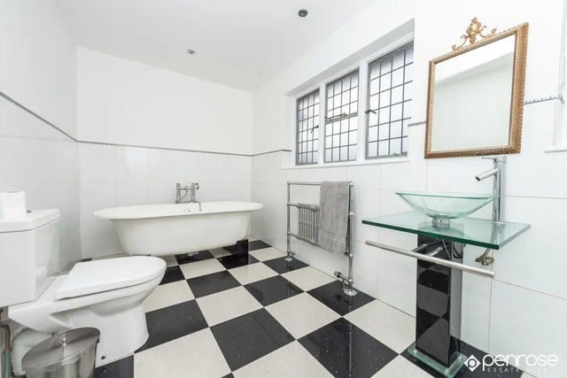 The Stockingstone Road property features three bathrooms