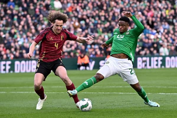 Chiedozie Ogbene was injured when playing for the Republic of Ireland Cthis week - pic: harles McQuillan/Getty Images
