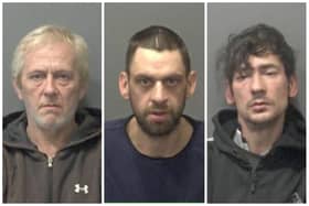 L to R: Paul Mitchell, Glen Ratcliffe and Darren Smith. Pictures: Bedfordshire Police