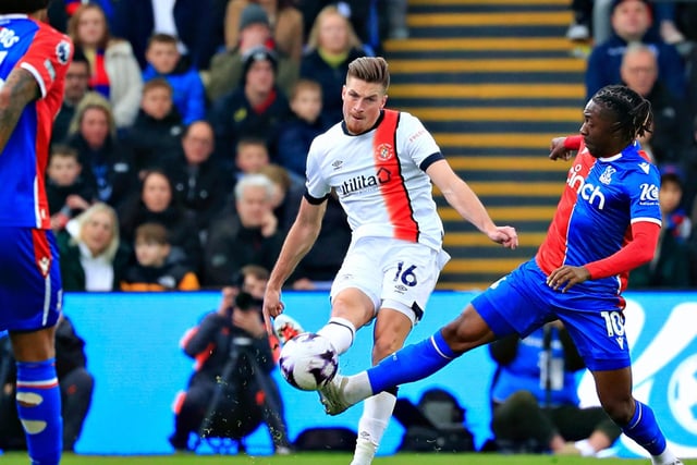 Had his work cut out throughout the 90 minutes as Palace pushed men forward and always looked like they had chances in them. Centre half put his body on the line to make some vital blocks and ensure the visitors were only breached once, giving themselves the opportunity to level at the death. Still tried to get forward on the right when possible, but the main plus is with all the injuries to Town's back-line, he is managing to stay fit just when Luton desperately need him to.
