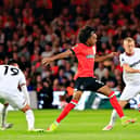 Tahith Chong comes under pressure from James Ward-Prowse during Luton's 2-1 defeat to West Ham - pic: Liam Smith