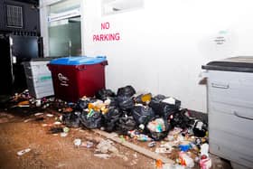 Fly tipping against the wall of Luton Town Centre GP Surgery on January 7. Picture: Tony Margiocchi