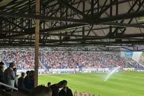 Luton's fans at Peterborough on Saturday - pic: Luton News