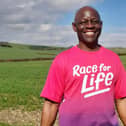 Kizi Kamasho was diagnosed with stage 4 male breast cancer and is inspiring Race for Life supporters