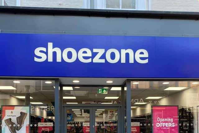 Sign for Shoezone. Picture: Shoezone