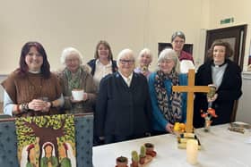 Host Revd Claudia Lupi (L), Minister at The Square Methodist Church, joined by Priests & members from different Christian denominations in leading together the World Day of Prayer Service 2024 on the theme – Bear with one another in Love.