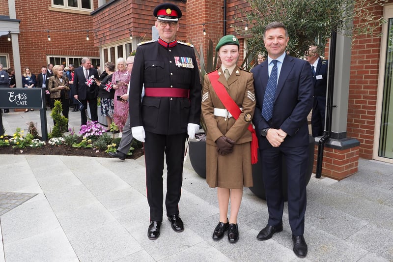 Deputy Lord Lieutenant of Bedfordshire, his cadet and CEO of Inspired Villages