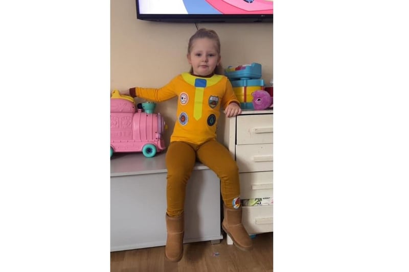 4-year-old Maya turned into Hey Duggee today. Picture: Michelle McCabe