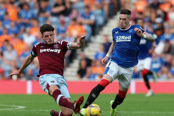 Luton could find themselves up coming against West Ham's England international Declan Rice this afternoon