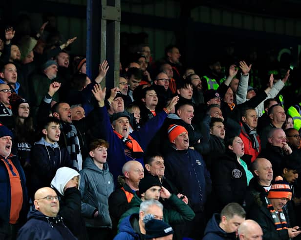 Town boss Rob Edwards wants a special atmosphere created at Kenilworth Road this afternoon - pic: Liam Smith