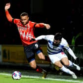 Action from Luton Town's 3-0 win over QPR last night