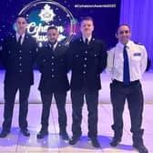 Officers at the event last week