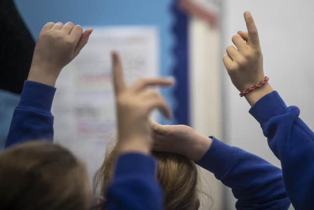 School children during a Year 5 class at a primary school. (Picture Danny Lawson via PA)