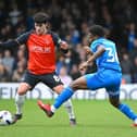 Hatters midfielder Liam Walsh on the ball against Peterborough on Good Friday - pic: Andy Fitzsimons