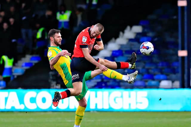 Allan Campbell is back in the Luton side this afternoon
