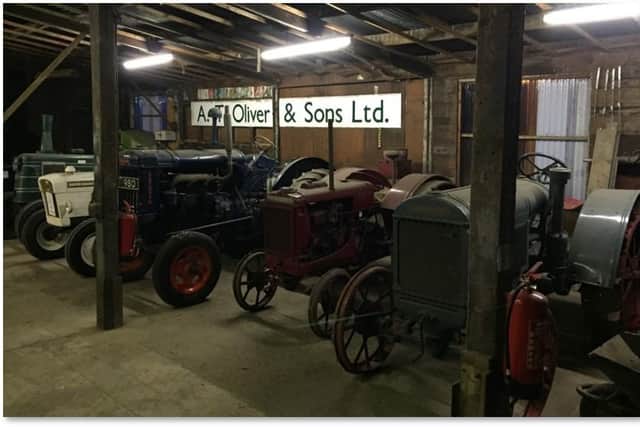Some of the collection of tractors that will be on display to celebrate Olivers' bicentenary