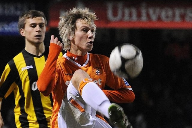 Attacker replaced JJ O'Donnell after 68 minutes of Luton’s 2-1 FA Trophy win at Welling United in December 2010. Featured twice more, then snapped up by top flight club Fulham in 2011. Had spells with Southend, Burton Albion, Bristol City and Barnsley, returning to Kenilworth Road in the summer of 2022 and has now played 60 matches in total for the Hatters, scoring six goals, finding the net once in the Premier League this term.