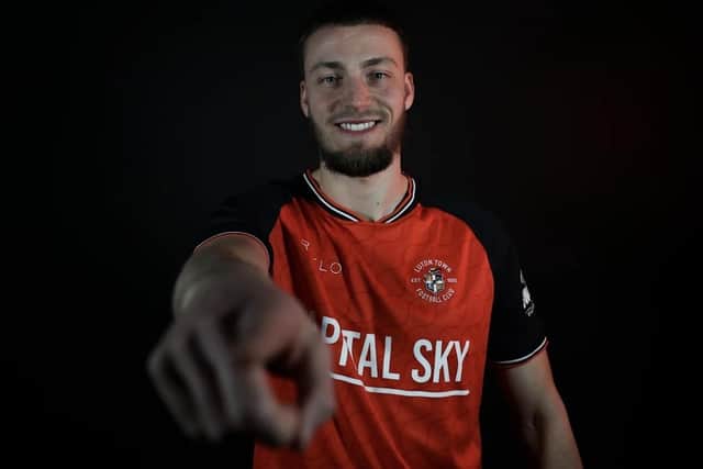 Midfielder Davy van den Berg has moved to Kenilworth Road - pic: Luton Town FC