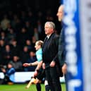 Watford manager Chris Wilder watches on at Kenilworth Road