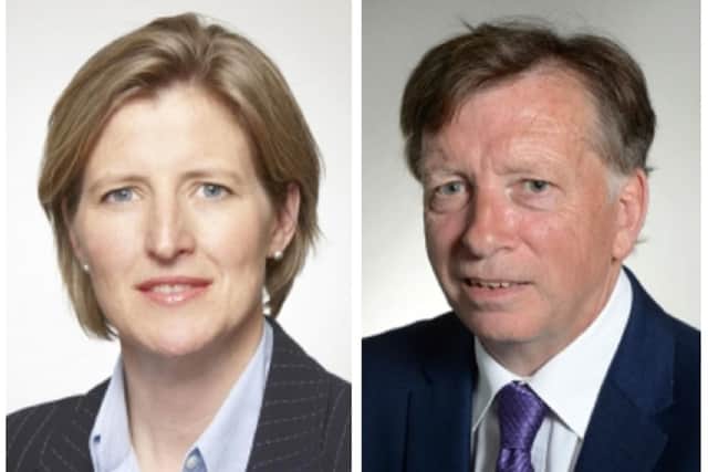 Councillor Maudlin and Councillor Perham. Images: Central Bedfordshire Council.