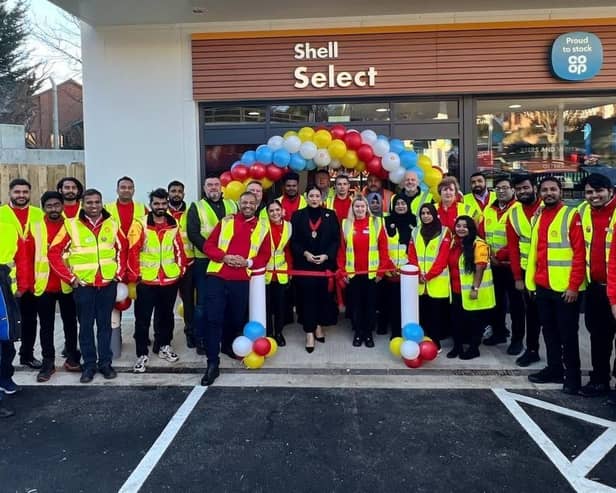 Deputy mayor Zanib Raja at the re-opening of Shell Co-op London Luton Airport