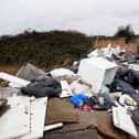 Fly-tipping stock image