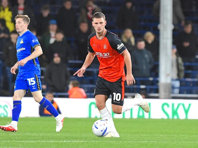 Stayed in his deeper role, and is starting to settle into it very nicely. Like the rest of his team-mates, took a bit of time to get into things during the first half, booked for a frustrated challenge when Luton didn't get the decision they wanted. Saw his free kick deflect into the net, only for the officials to disallow it for what remains now an unknown reason. However, after the break, he showcased the clinical edge that was a feature of his spell at Leyton Orient, with a wonderful first-time angled finish to make it 2-0, as he then added a second after Rovers failed to deal with Richards' cross. Had another off-target crack, as he continues to display just why Wilshere wanted him for the whole campaign.
