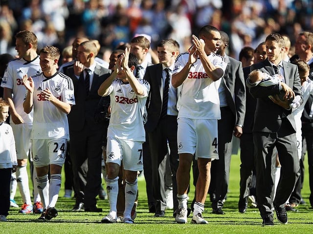The Swans were back in the top flight for the first time since 1983 after beating Reading 4-2 at Wembley. Under Brendan Rodgers, they also excelled at home, with eight wins, notable triumphs over Arsenal and Liverpool, managing to gain four victories away from Wales too.