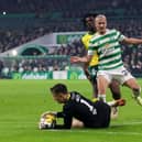 Matt Macey comes out to collect against Celtic this season